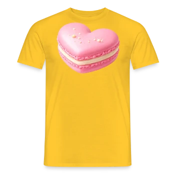 T-shirt homme avec motif Macaron Cœur - Déclaration Gourmande