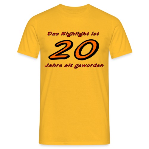 20 Jahre - Männer T-Shirt