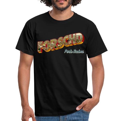 Forschd - Perle Badens - Vintage-Logo mit Luftbild - Männer T-Shirt