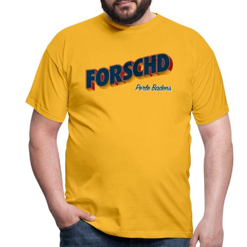 Forschd - Perle Badens - Vintage Logo ohne Bild - Männer T-Shirt