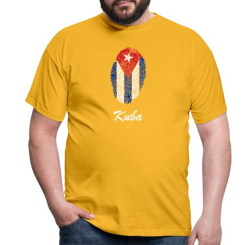 Kuba Fingerabdruck - Männer T-Shirt