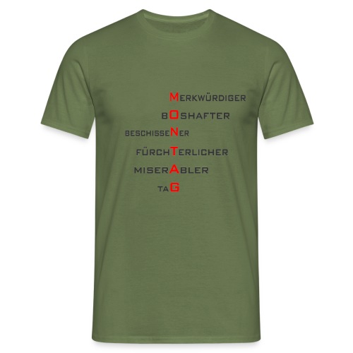 Montag-Style1 - Männer T-Shirt