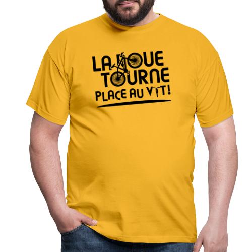 LA ROUE TOURNE, PLACE AU VTT ! (vélo) flex - T-shirt Homme