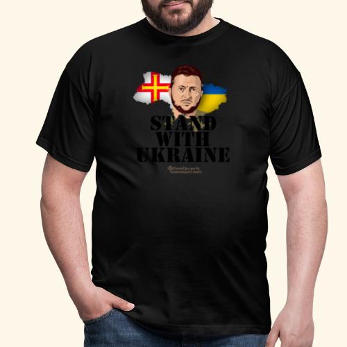Ukraine Unterstützer Merch Insel Guernsey - Männer T-Shirt