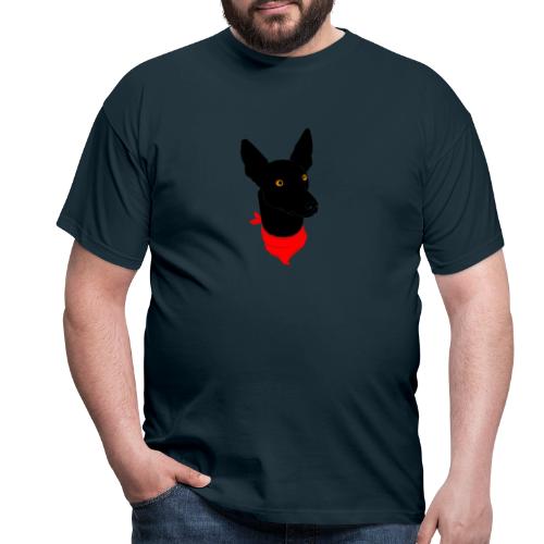 perro negro - Camiseta hombre