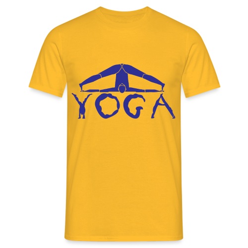yoga yogi blu namaste pace amore hippie sport art - Maglietta da uomo