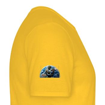Man and Woman of the Earth – The Elements of Nature - Men's T-Shirt - yellow - Right - AI Model Male 178 dark (178cm)