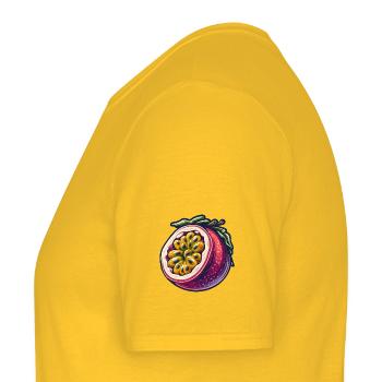 Passionsfrucht Bunte Illustration - Männer T-Shirt - Gelb - Links - AI Model Male 178 dark (178cm)