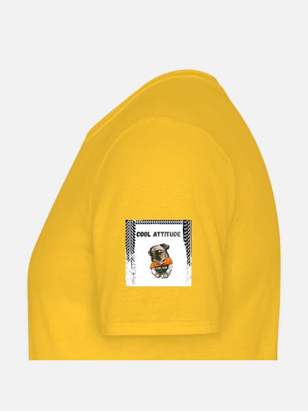 Dog - Men's T-Shirt - yellow