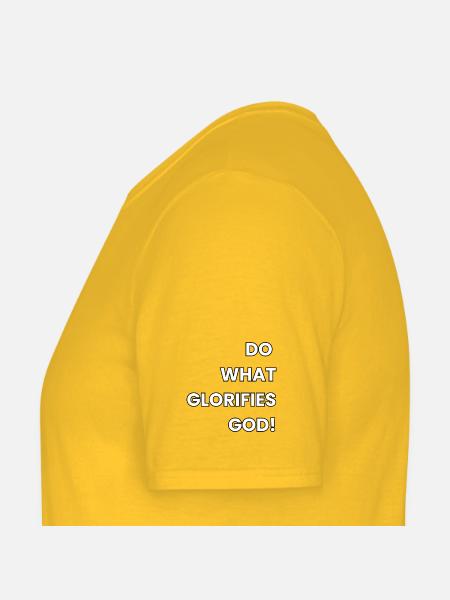 Glorifier Dieu - T-shirt homme - jaune