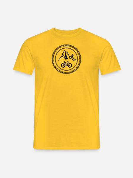 Cervin Ski et vélo - T-shirt homme - jaune