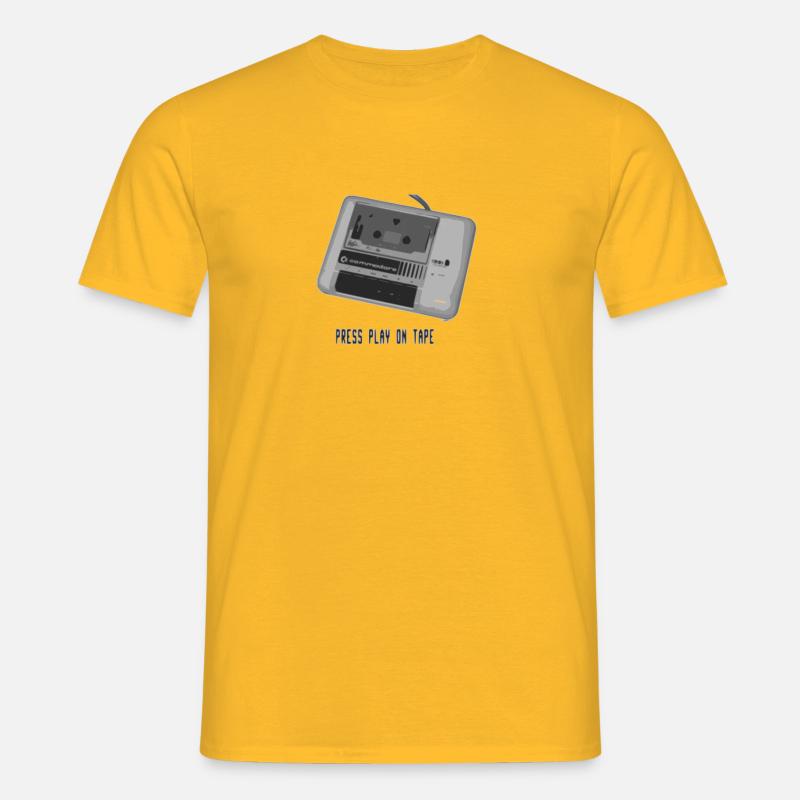 C64 Datasette - Männer T-Shirt - Gelb