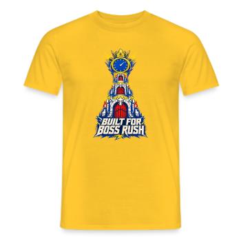 Built For Rush HUD Challenge Gaming Moment - Men's T-Shirt - yellow - Front - AI Model Male 178 dark (178cm)