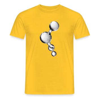 Kristallreinheitsmolekül - Männer T-Shirt - Gelb - Vorne - AI Model Male 178 dark (178cm)