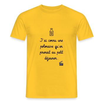 Les Tontons Flingueurs ! Réplique culte - Humour - T-shirt homme - jaune - Devant - AI Model Male 178 dark (178cm)