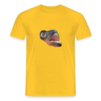 piranha am431 - Men's T-Shirt - yellow - Front - AI Model Male 178 dark (178cm)
