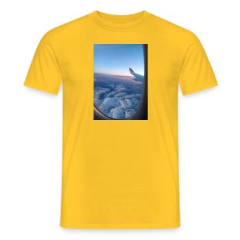 Was für eine Aussicht 😍 - Männer T-Shirt - Gelb - Vorne - AI Model Male 178 dark (178cm)