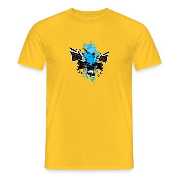 Schön wie ein Gott - Männer T-Shirt - Gelb - Vorne - AI Model Male 178 dark (178cm)
