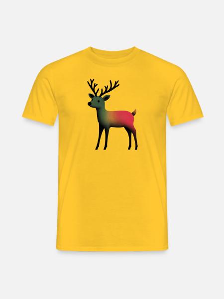 a reindeer - Männer T-Shirt - Gelb