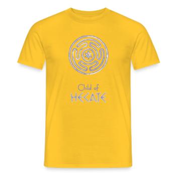 Child of Hecate – Percy Jackson inspired design - Men's T-Shirt - yellow - Front - AI Model Male 178 dark (178cm)