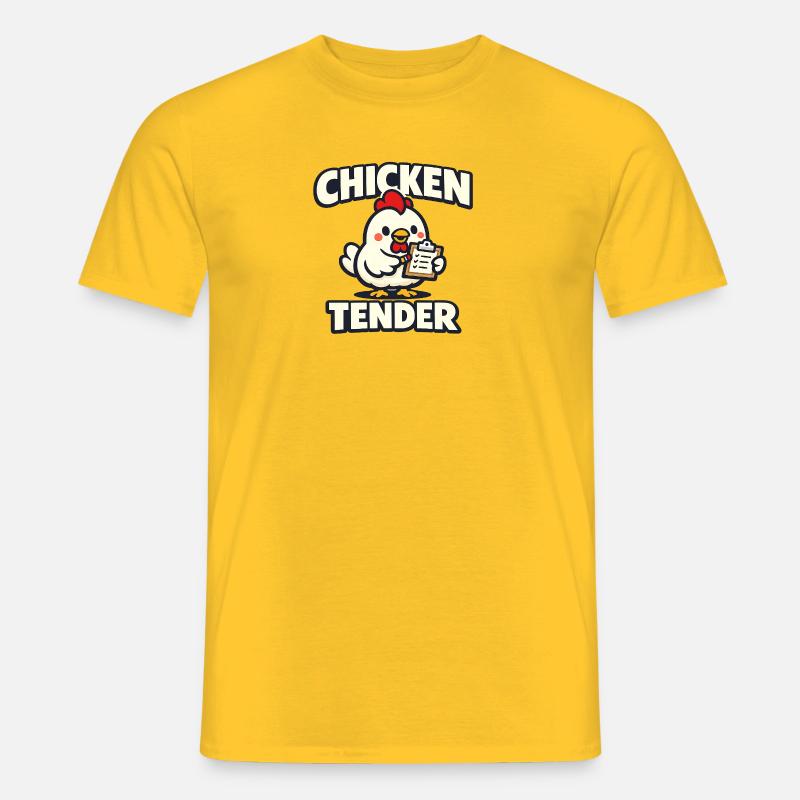 Chicken Tender - Männer T-Shirt - Gelb