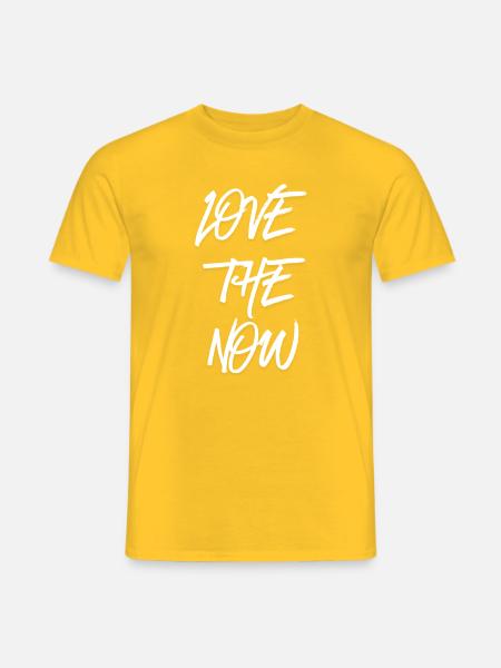 Love the now - Männer T-Shirt - Gelb