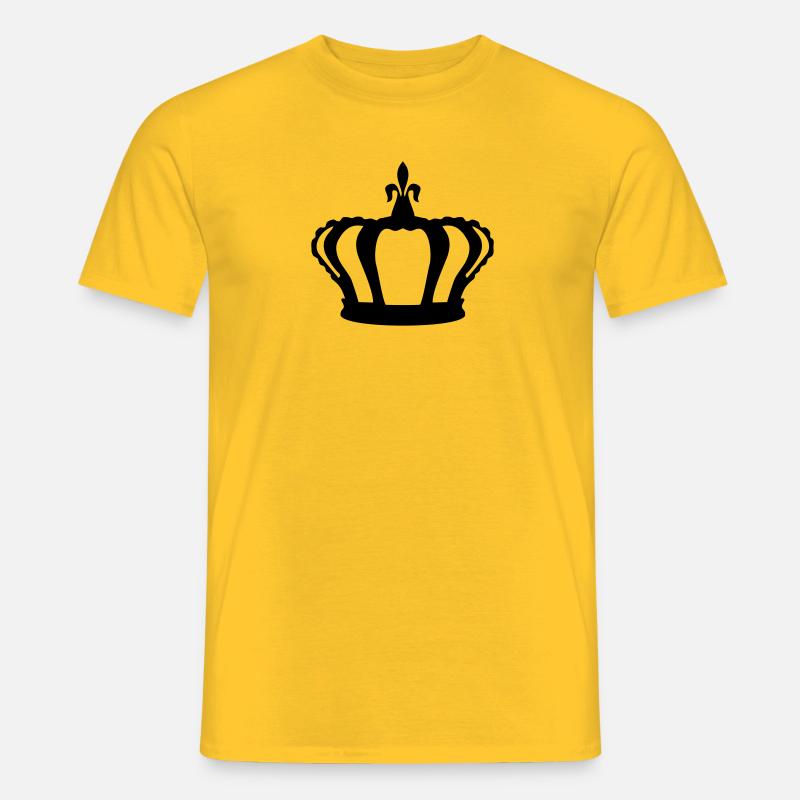 Krone - Männer T-Shirt - Gelb