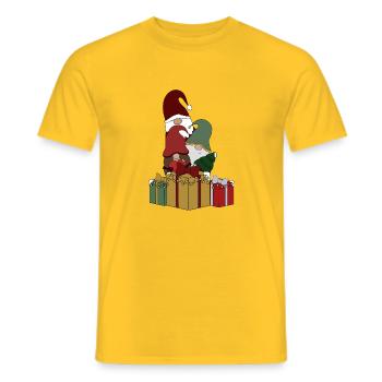 Brownie - Men's T-Shirt - yellow - Front - AI Model Male 178 dark (178cm)