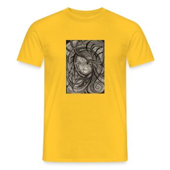 Graffiti Art - Männer T-Shirt - Gelb - Vorne - AI Model Male 178 dark (178cm)