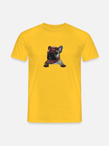 Frenchie, Bully, French Bulldog, Gift - Men's T-Shirt - yellow
