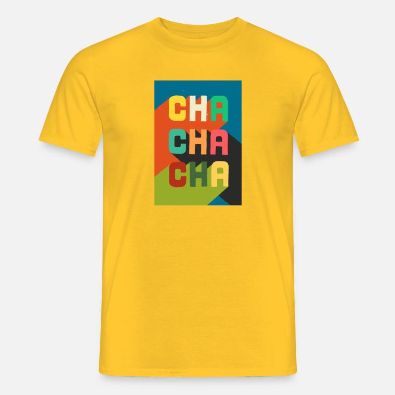 Cha Cha Cha - Männer T-Shirt - Gelb