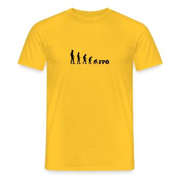 Anti FPÖ Österreich Strache Kurz - Männer T-Shirt - Gelb - Vorne - AI Model Male 178 dark (178cm)