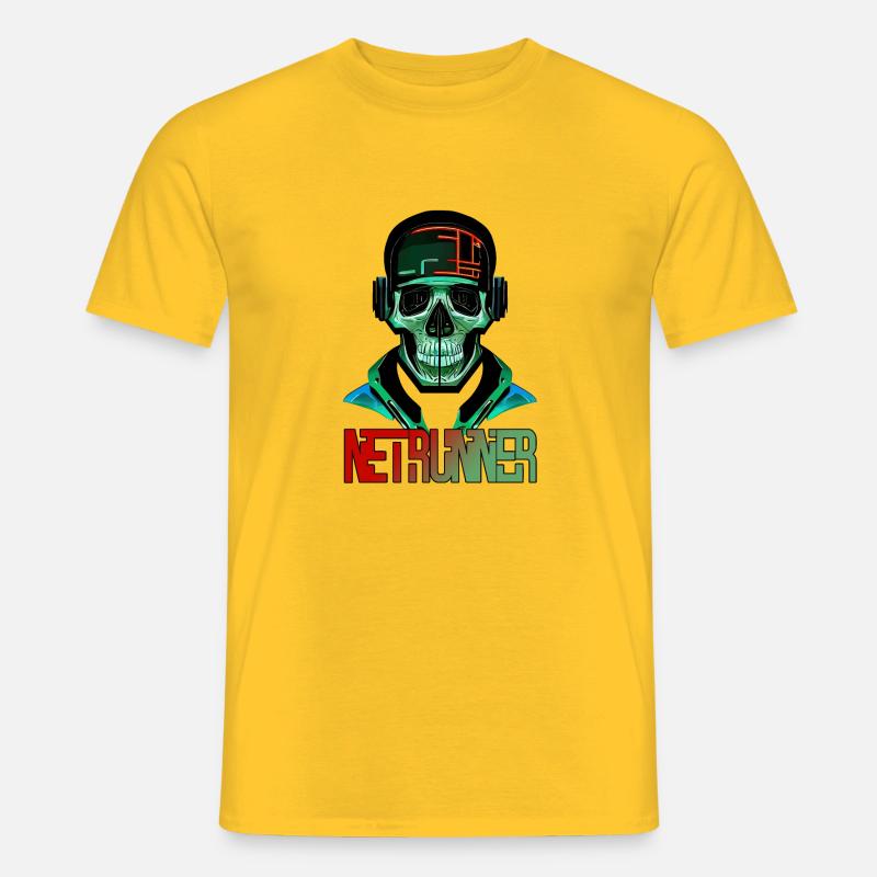 netrunner No3 - Männer T-Shirt - Gelb