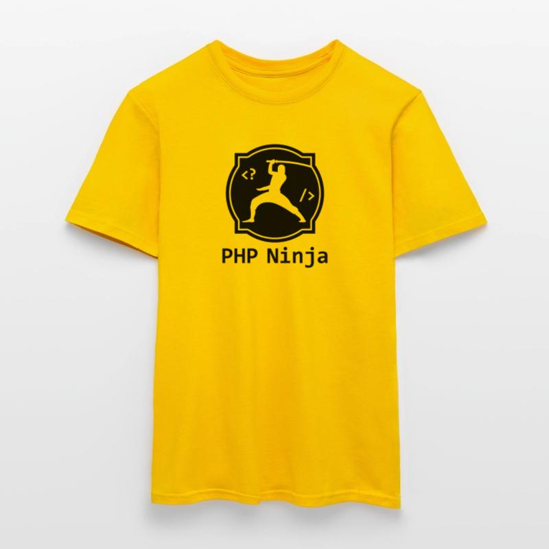 PHP Ninja - PHP Programmierer Coder Nerd Webdesign Männer T-Shirt