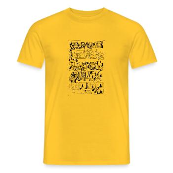 a2 - Männer T-Shirt - Gelb - Vorne - AI Model Male 178 dark (178cm)