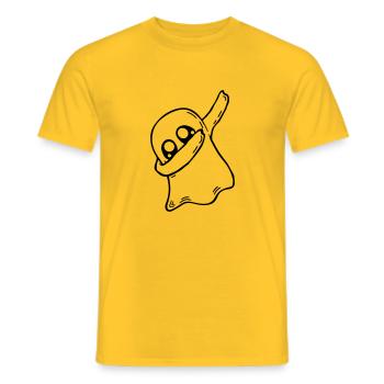 Geist dabbing dab dance - T-shirt homme - jaune - Devant - AI Model Male 178 dark (178cm)
