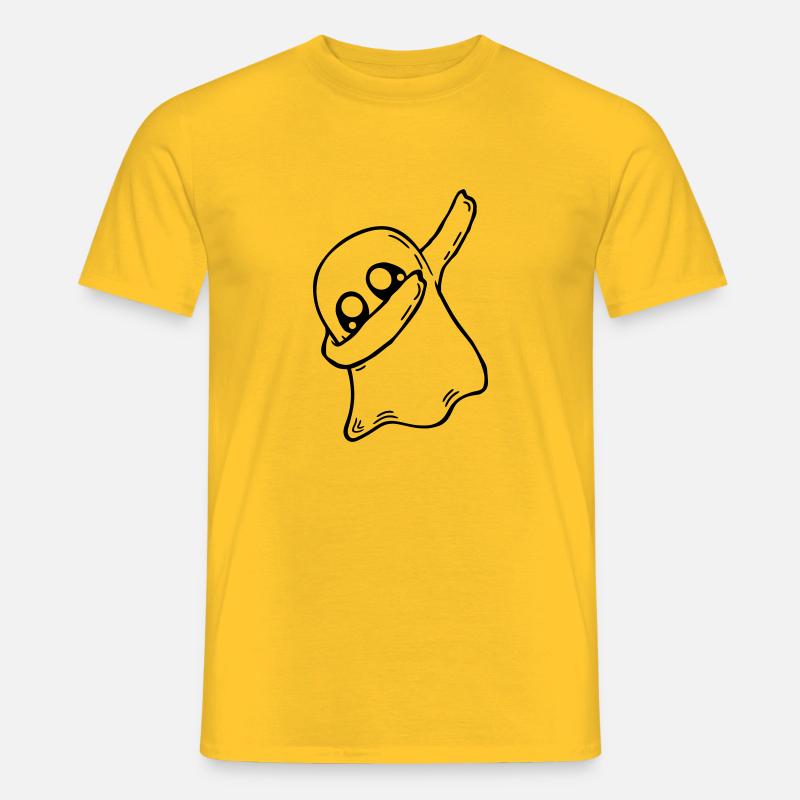 Geist dabbing dab dance - Männer T-Shirt - Gelb