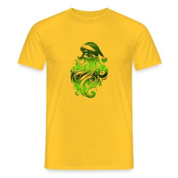 Weihnachten Weihnachtsmann Weihnachtsmann ungezogene Feiertage Winter - Männer T-Shirt - Gelb - Vorne - AI Model Male 178 dark (178cm)
