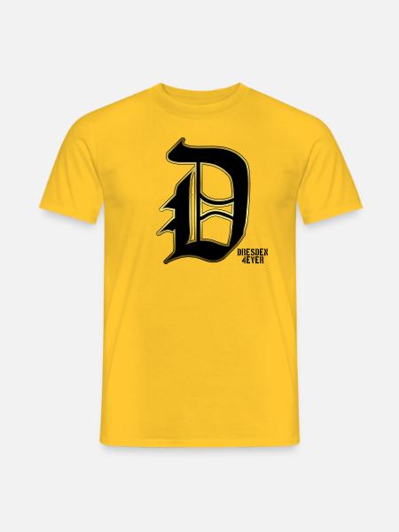 dresden 4ever - Männer T-Shirt - Gelb