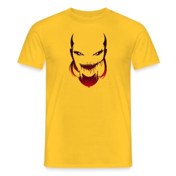 Außerirdischer - Männer T-Shirt - Gelb - Vorne - AI Model Male 178 dark (178cm)