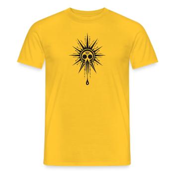 Die Welt der Santeria entdecken Hingabe in Kunst - Männer T-Shirt - Gelb - Vorne - AI Model Male 178 dark (178cm)