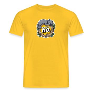 Bkh grau no - Männer T-Shirt - Gelb - Vorne - AI Model Male 178 dark (178cm)