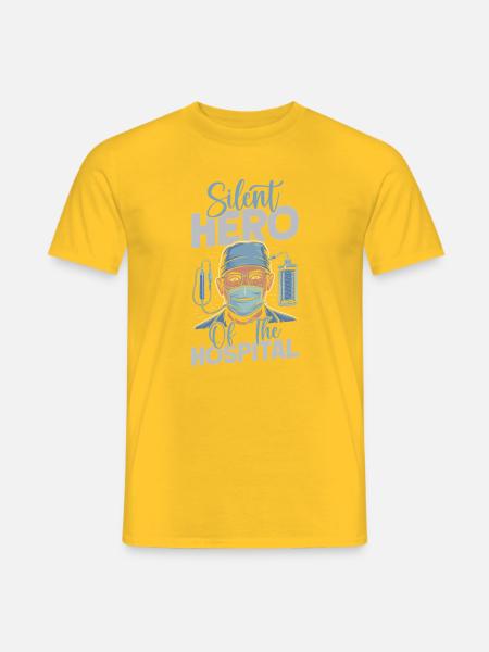 Anesthesiologist Silent Hero Anesthesia - Männer T-Shirt - Gelb