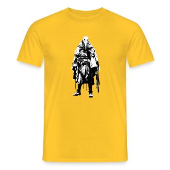 Der Doktor der Dunklen Pest - Männer T-Shirt - Gelb - Vorne - AI Model Male 178 dark (178cm)