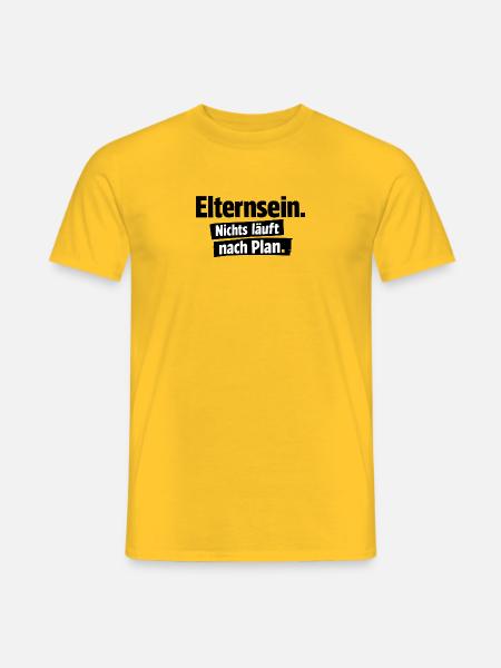 Nichts läuft nach Plan - Männer T-Shirt - Gelb