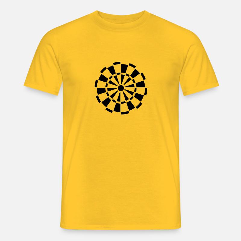Darts - Männer T-Shirt - Gelb