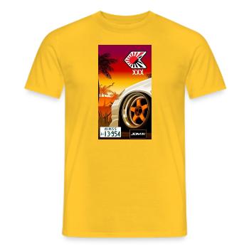Freistil Car-Design JDM-Style - Männer T-Shirt - Gelb - Vorne - AI Model Male 178 dark (178cm)