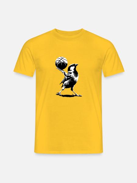 Ulmer SSV Spatz Basketball - Männer T-Shirt - Gelb