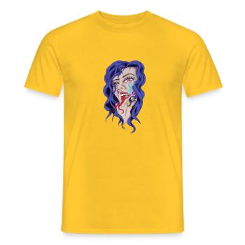 PoisonG - Men's T-Shirt - yellow - Front - AI Model Male 178 dark (178cm)