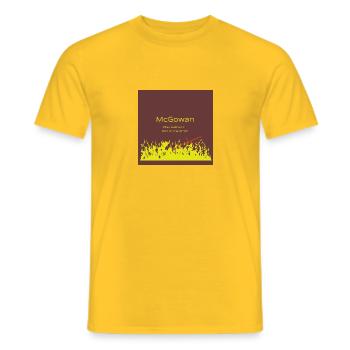mcgowan - Men's T-Shirt - yellow - Front - AI Model Male 178 dark (178cm)